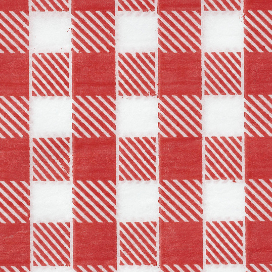 Скатерть одноразовая Luscan, 120х200см 6шт/рулон, красная клетка