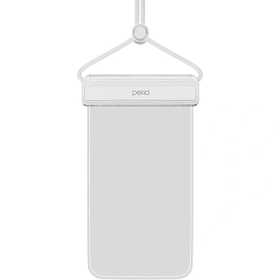 Чехол PERO влагозащитный для смартфона SB04 WATERPROOF BAG белый