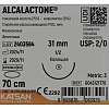 Шовный материал ALCALACTONE 2/0 70см, колющ. 31мм 1/2 12шт G0431Z1T70