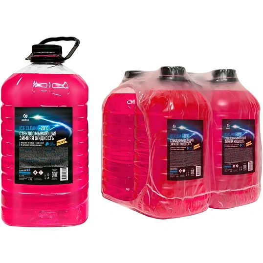 Жидкость незамерзающаz Ice Clean -20°C Grass, 4л 4 штуки/уп