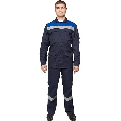 Костюм рабочий летний муж л05-КПК син/вас (р.60-62) 158-164 (Арсенал-СП)
