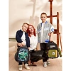 Рюкзак школьный Комус Класс case черный/хаки, пенал, 2 отд