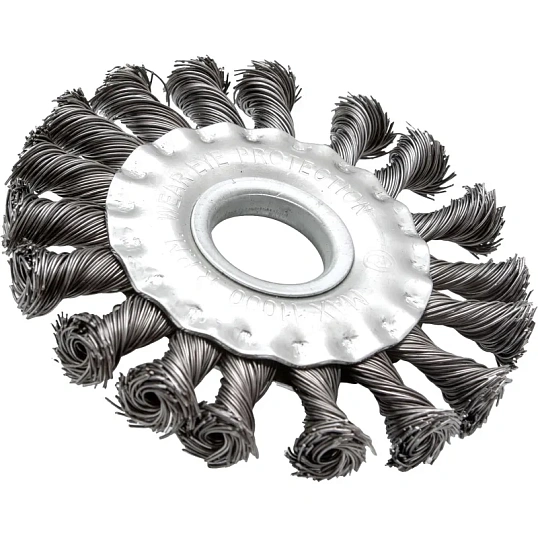 Корщетка для УШМ VIRA d125х22.2мм, плоская, крученая (575125)