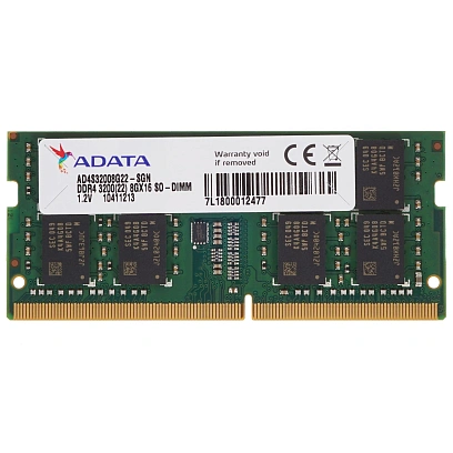 Модуль памяти ADATA DDR4 SO-DIMM 8GB 3200Мгц(AD4S32008G22-SGN)