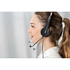 Гарнитура компьютерная Genius HS-220U,  кабель 2.4м., черный