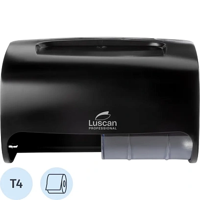 Диспенсер для туалетной бумаги рул Luscan Prof Etalon Doublemini чер 151067