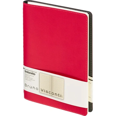 Ежедневник недатированный A5 TINTORETTO красный, 136л 3-608/06