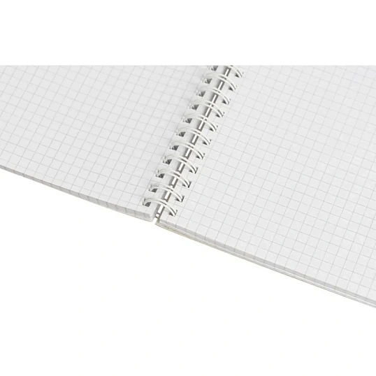 Тетрадь общая Attache Cristal,120л,клет,А4,спир,обл.мел.карт