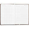 Ежедневник недатированный корич, тв.пер, 140х200, 160л, Lozanna AZ052/brown