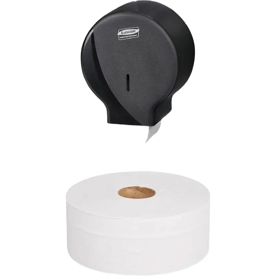 Бумага туалетная д/дисп Luscan Professional 2сл бел втор втул 170м 12рул/уп