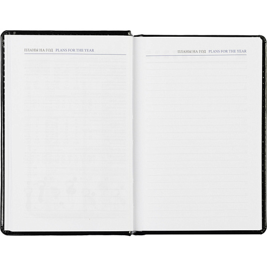 Ежедневник недатированный черн, А6, 100x150, 320стр, Agenda