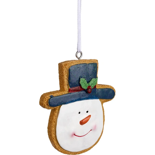 Игрушка подвесная из полирезины / 8x7,5x1,3см арт.93206