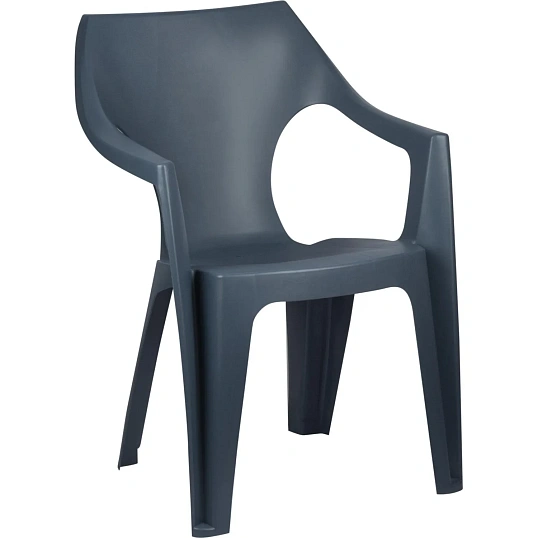 Кресло PR_Decorona DeForma 550x535x785 мм графитовый шторм