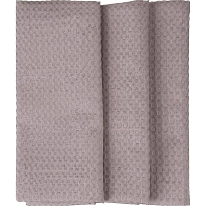 Полотенце вафельное Luscan 240 гр/м2, 40х70, яч7х7, коричневый, 3 шт/уп