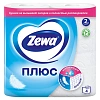 Бумага туалетная ZEWA Plus 144051, 2-х слойная, 23м, белая, 4рул/уп