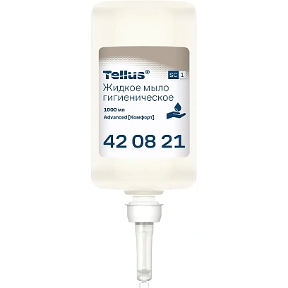 Картридж с жидким мылом Торк/Tellus S1 Прем мыло-гель 1л, 420820/420821