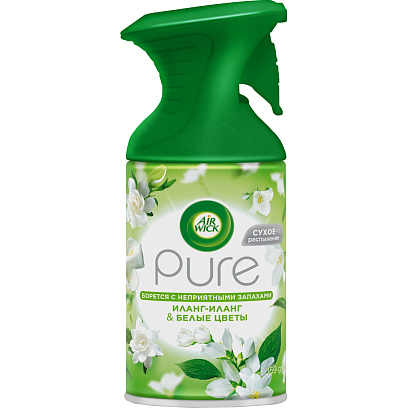 Освежитель воздуха Air Wick Pure в аэр уп Вдох цвет Иланг-илангБелЦвет250мл