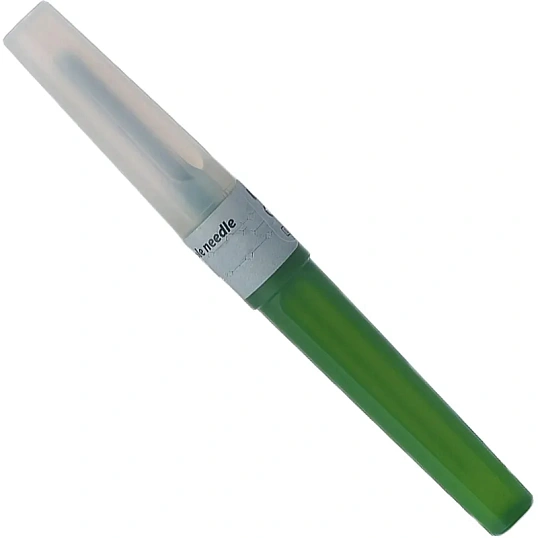 Игла двусторонняя 21G (0,8х25мм) зеленая Lind-Vac 100шт/уп