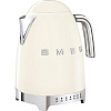 Чайник SMEG KLF04CREU,1,7л,электрический с регул темп, кремовый