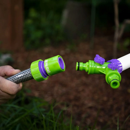 Соединитель для шланга пластм быстросъем 3/4 аквастоп Palisad 66165