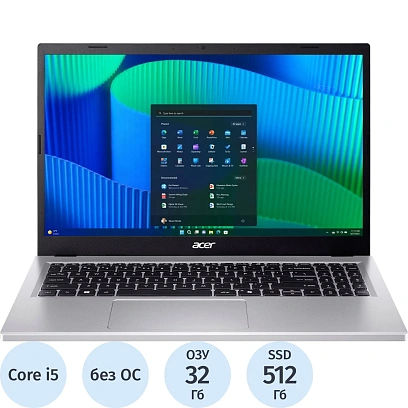 Ноутбук Acer EX215-57-512N(NX.EJBER.009)i5-13420H/32Gb/512Gb SSD/15.6/noOS