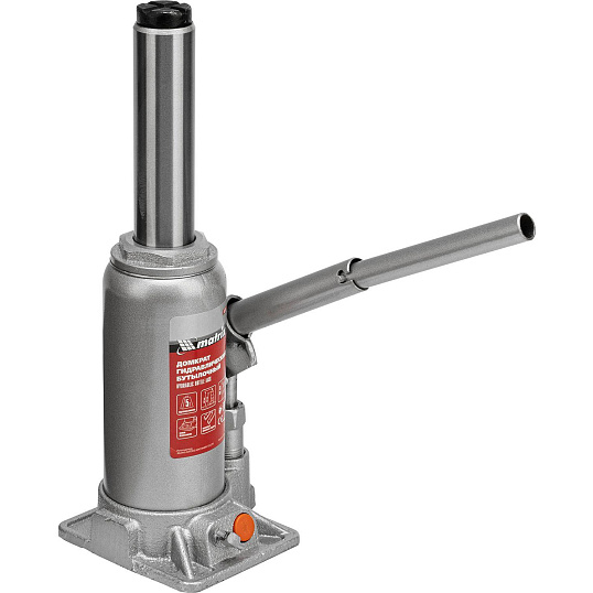 Домкрат гидравлический бутылочный 5т, 197-382 мм Matrix 50764