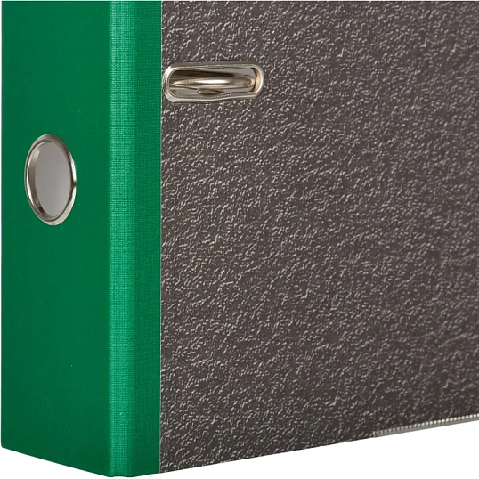 Папка-регистратор 75 мм Attache мрамор,мет.уг.,зел.корешок,карм.кор,бум/бум