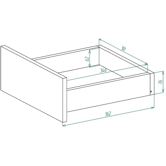Тумба SP Бюджет стационарная б/з 2557-р (402985) дуб сонома