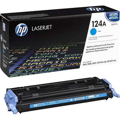 Картридж лазерный HP 124A Q6001A гол. для CLJ 1600/ 2600