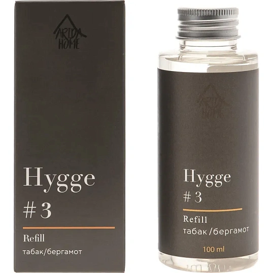 Наполнитель для аромадиффузора Hygge 3 Табак и Бергамот 100 мл, АР 100-323
