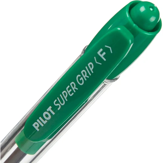 Ручка шариковая автомат. BPGP-10R-F G SUPER GRIP зеленого цвета