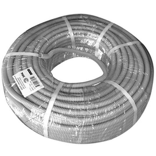 Труба гофрированная ПВХ ЭРА GOFR-16-100-PVС легкая серая d 16мм с зонд 100м