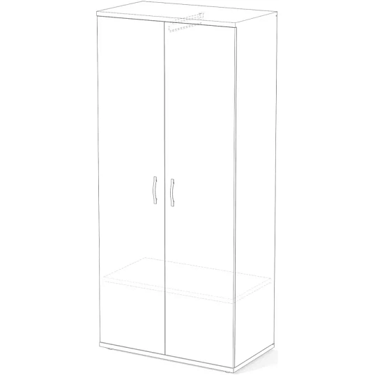 Шкаф для одежды IN Рондо L Ш21 22/16 804x450x1800 дуб альпийский