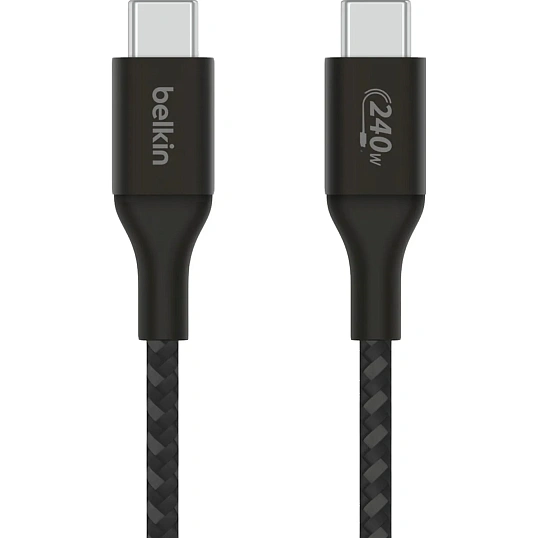 Кабель Belkin (CAB015bt1MBK)BoostCh.240W PD USB-C/USB-C Braided каб:1м.черн