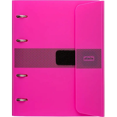 Бизнес-тетрадь со смен.блоком 120л,кл,А5, Розовый,пропилен. обл. налипучке