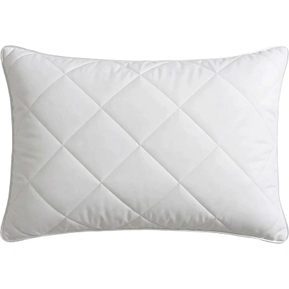 Подушка 50х70, стеган,(холлофайбер/микрофибра),кант, 600г.,бел. , 7шт/уп