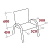 Конференц-кресло BN_TQ_Echair-807 VPU кожзам черный, хром