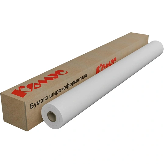 Бумага широкоформатная InkJet 80г 610ммх45,7м 50,8мм 163%CIE