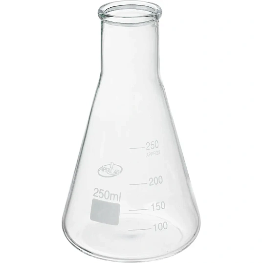 Колба коническая КН-3-250-34, с дел., ТС, ГОСТ 25336-82 Apexlab
