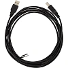 Кабель USB 2.0 AM/BM, 3м, чер (OAVDC002)