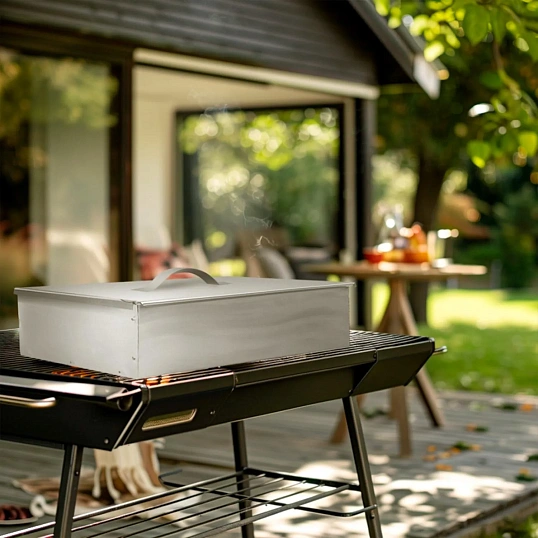 Коптильня Гурман-1 350х250х100мм, одноуров, в гофрокарт. кор СОКОЛ, 62-0010