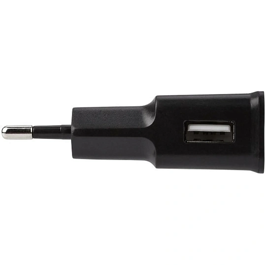 Зарядное устройство сетевое REXANT USB, 5V, 2.1 A, черное (16-0274)