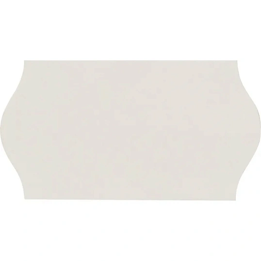 Этикет-лента 22х12 белая волна 1000шт/рул 10рул/уп