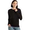 Футболка  Ф02 (160 г.) с длинным рукавом чрн.(S)
