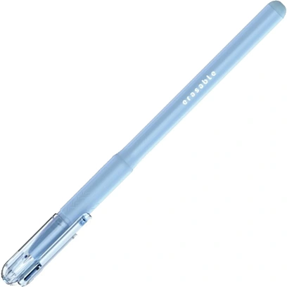 Ручка гелевая пиши-стирай Deli, EG274-BL,пулевидн.нак,0.5мм,софт-тач,син