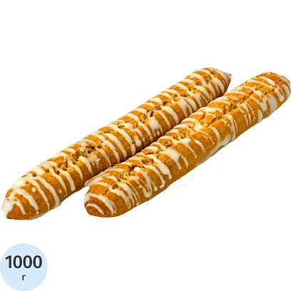 Печенье Хрумтяши в белой глазури Ванюшкины сладости заварное 1кг/уп