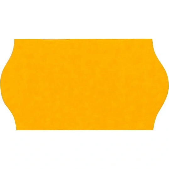 Этикет-лента 22х12 оранж волна 1000шт/рул 10рул/уп