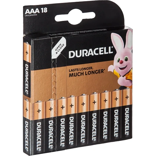 Батарейка DURACELL BASIC ААA/LR03-18BL