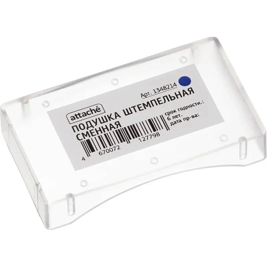 Подушка штемпельная сменная Attache синяя для артикулов 1348206 и 1348213