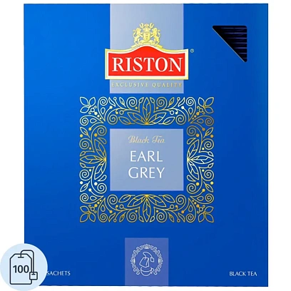 Чай Riston Earl Grey черный, ф/конв., 2гх100пак